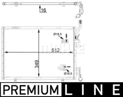 mahle ac 31 000P конденсатор, радиатор кондиционера