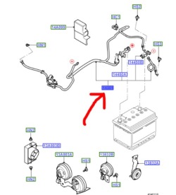 шланги стартера FORD Focus Mk2 1.6