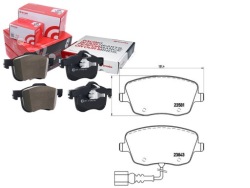 комплект датчик износа тормозных колодок Brembo 37338 PAD1252 1