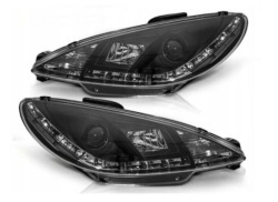 Фары. для peugeot 206 98-02 Black