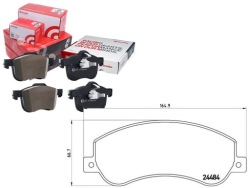 комплект датчик износа тормозных колодок Brembo 1721087 1433952