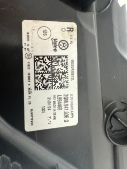 vw рестайлинг фары IQ свет 2GM941035G 2GM941036G
