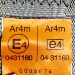 ремень безопасности Chevrolet EVANDA 0431160 NR1741