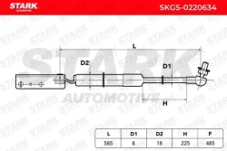 пружина газовая, крышка багажника stark SKGS-0220634