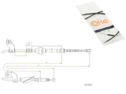 трос тормоза ручного Cofle 47560ST3E11 47521SR29