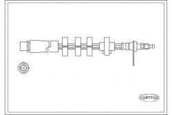 Corteco тормозной шланг peugeot 406 1.6 (8B)