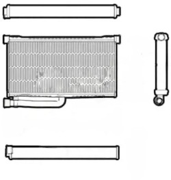 Denso DRR02004 теплообменник , отопление внутренний