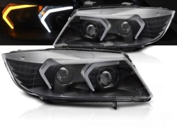 Фары BMW E90 E91 05-08 Black full led 3D