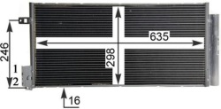 mahle ac 505 000P конденсатор, радиатор кондиционера