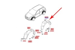 подкрылки Задний левый CEED PROCEED 3DR 2007–2012 868211H210