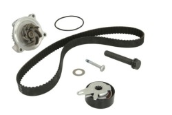 комплект. (РЕМЕНЬ + РОЛИК + насос жидкости) подходит для: Audi A6 C4, vw LT