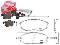 комплект датчик износа тормозных колодок Brembo 96475027 969521