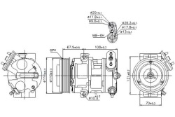 ниссенс 89126 Компрессор кондиционера,