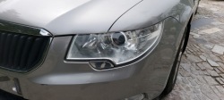 фара левая галогеновая линза SKODA SUPERB 2 II
