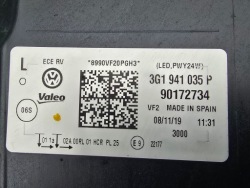 vw PASSAT B8 рестайлинг фара full led левая передняя 3G1941035P