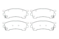 Breck колодки торм. mazda перед 626 91-/PROBE/323 98