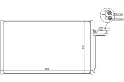 ниссенс Радиатор кондиционера volvo C30, C70 II,