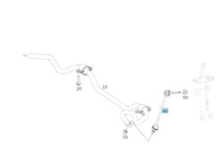 mercedes-benz oe A222 320 10 89 тяга / кронштейн, стабилизатор