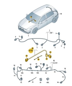 volkswagen oe 5Q0971068J адаптер патрубок крышки газов