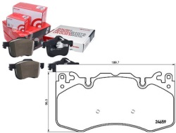 комплект датчик износа тормозных колодок Brembo LR016684 LR0203