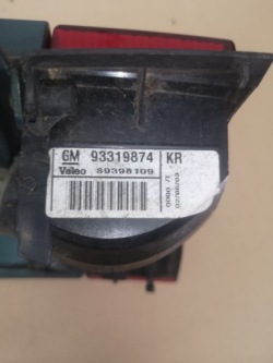фонарь правый задний opel Meriva A и 03-05 перед рестайлинг Цвет 3GU