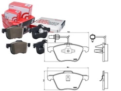 комплект датчик износа тормозных колодок Brembo 7M3698151A YM21