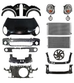 MINI COOPER s R55 R56 07-10 Капот крыло рамка