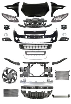 MEGANE III 07-13 передняя Капот бампер ремень фара