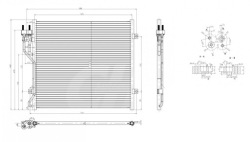 Hart 606 930 конденсатор, радиатор кондиционера