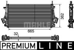 mahle CI 191 000P радиатор охлаждения Воздух