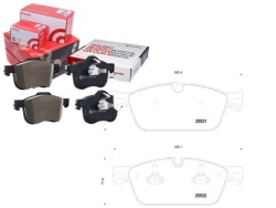 комплект датчик износа тормозных колодок Brembo 8DB355020841 35