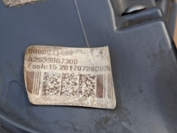CC фонарь левый MERCEDES W253 A2539067300