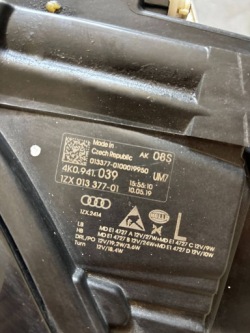 Audi A6 S6 C8 4K0 4K0941039 левая фара передняя
