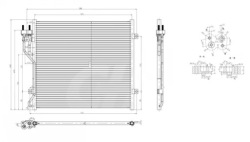 Hart 606 930 конденсатор, радиатор кондиционера
