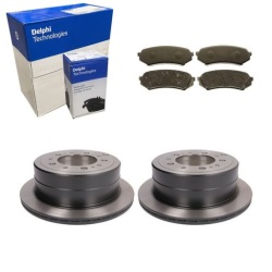 2× Delphi BG3534 тормозной диск LP1438 комплект датчик износа тормозных колодок, тормоз