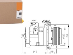 Компрессор кондиционера X5 00- nrf
