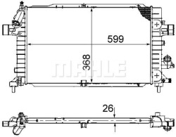 mahle CR 920 000P радиатор охлаждения, система Двигателя