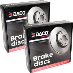 2× тормозной диск DACO перед Audi Q5 A5 MACAN 345mm