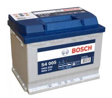 battery 60ah 540a silver s4 p+ bosch
