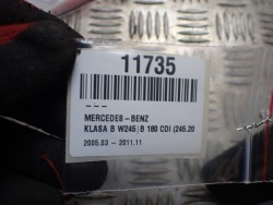 подушки безопасности пассажира MERCEDES b 180 W245 2.0CDI 2007R 191 11735