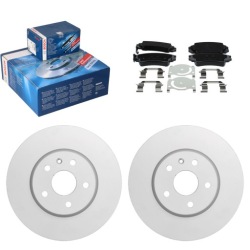 2× Bosch тормозной диск перед 0986479C16 + тормозные колодки 0986494609 с
