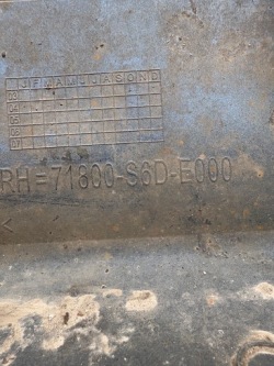 Honda Civic VII РЕСТАЙЛИНГ молдинг порога правая 5D 71800-S6D-E000