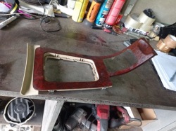 peugeot 407 - рамка консоли тунель 9647822077