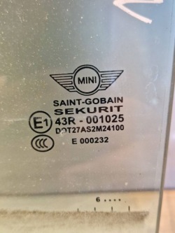 стекло двери Купе левый MINI ONE - COOPER R56 43R001025