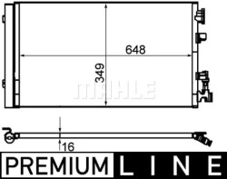 mahle ac 630 000P конденсатор, радиатор кондиционера