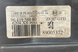 фара левая peugeot 607 (9D, 9U) 89005372 2.2л Дизель 98kW 2002
