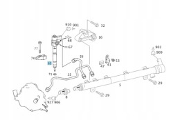 форсунка MERCEDES W211 0445110156, A6480700187 3.2 CDI