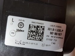vw PASSAT B8 фара левая led 3G1941035P
