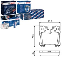 комплект датчик износа тормозных колодок Bosch 13046056082 6056