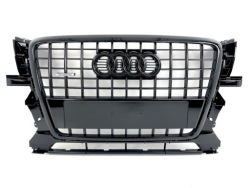 Audi Q5 8R 08-12 s-line решетка радиатора черный глянец датчик парковки
